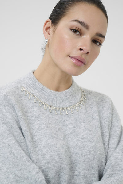 KAroxy Pullover Light Grey Melange - 10510623 Thumbnail