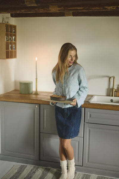 KAmartha Cardigan Windward Blue Melange - 10510626 Thumbnail