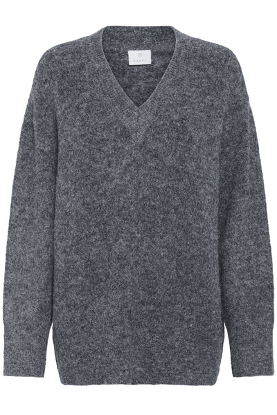 KAtrudy Pullover Dark grey melange - 10510635 Thumbnail