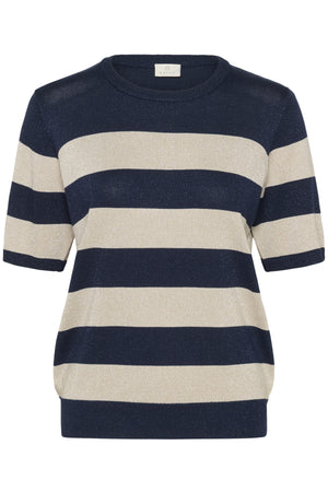 KAregina Striped Pullover Midnight/Feather Wide Stripe - 10510652