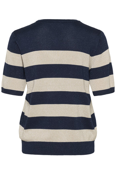 KAregina Striped Pullover Midnight/Feather Wide Stripe - 10510652 Thumbnail