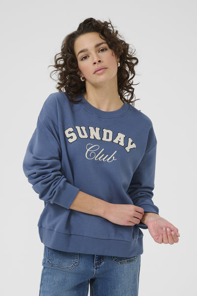 KAelenora Sweatshirt Bering Sea/Club Embd. - 10510672 Thumbnail