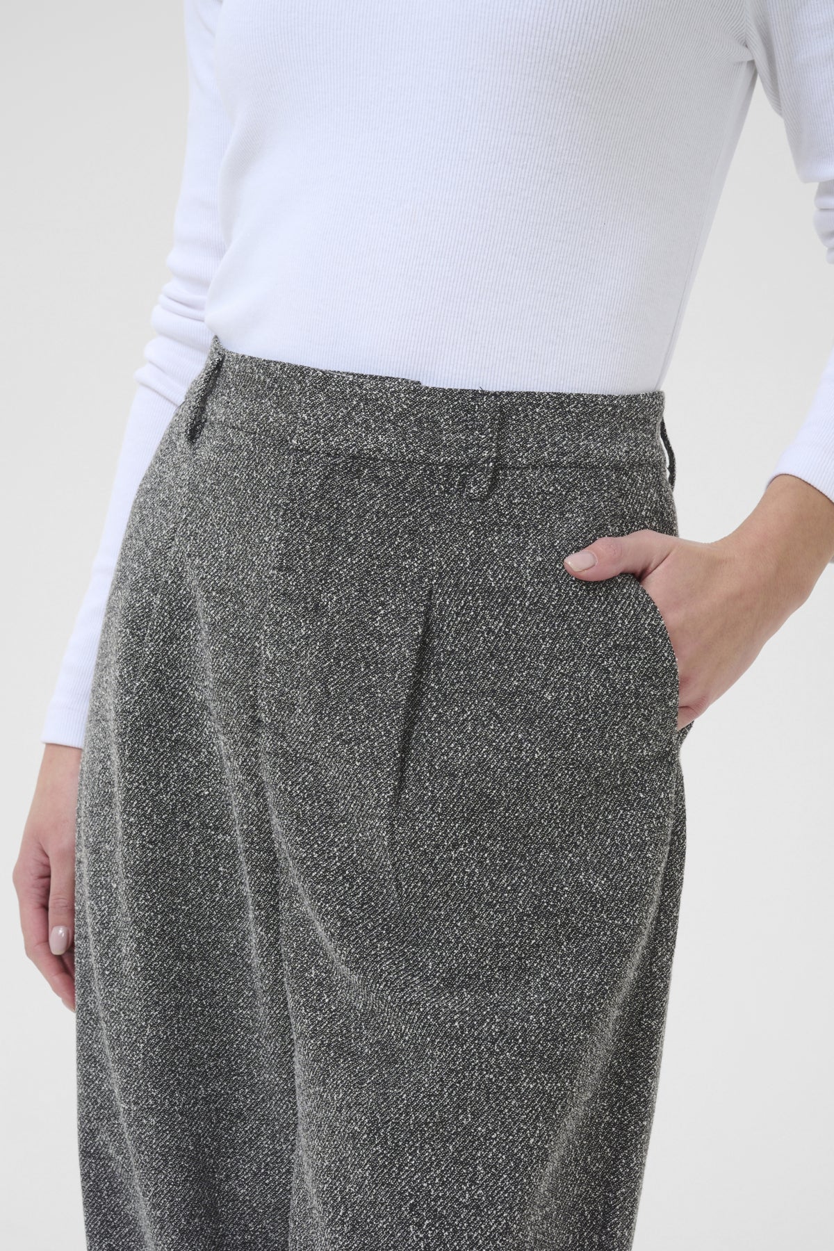 KAalba Pants Black Melange - 10510724