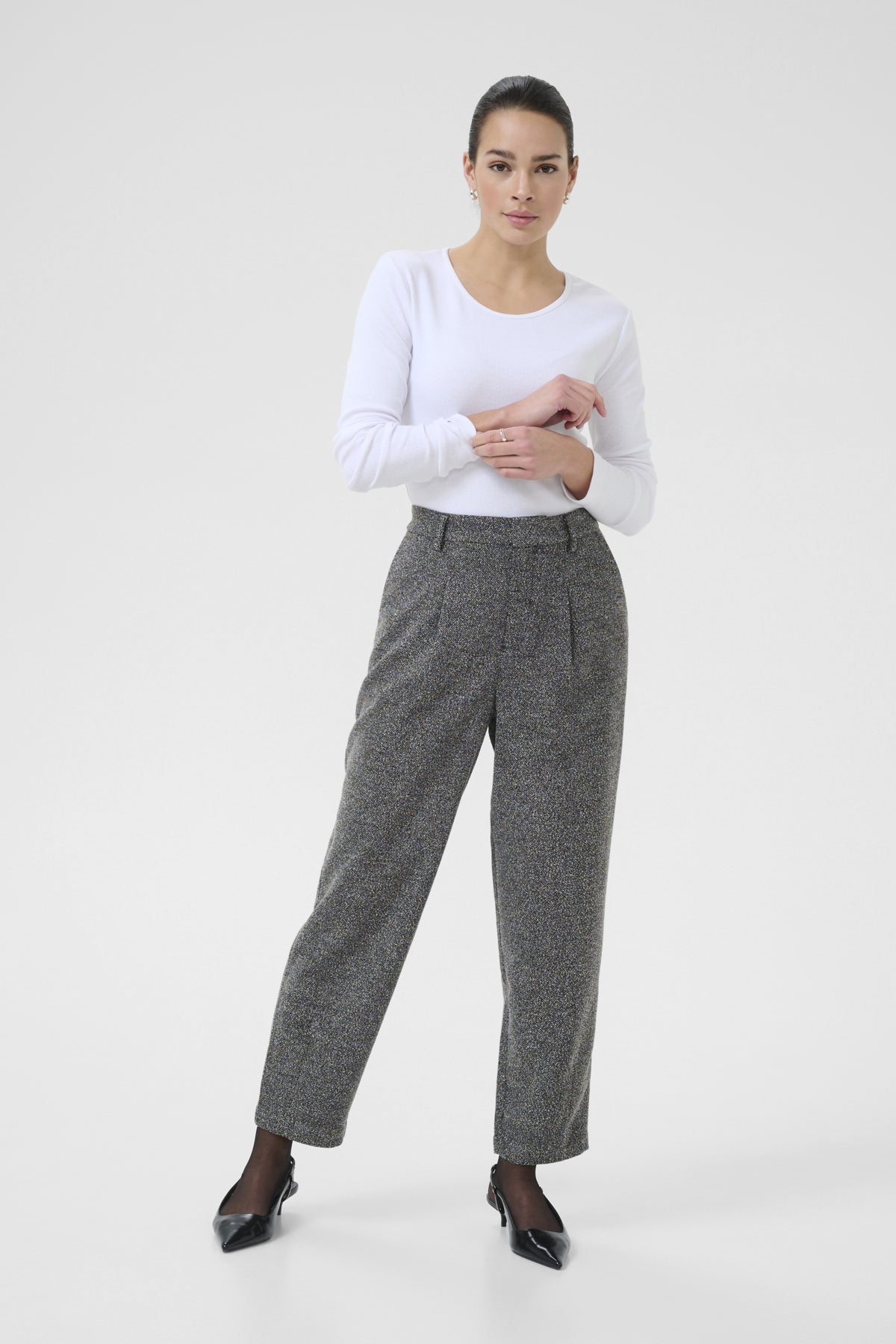 KAalba Pants Black Melange - 10510724