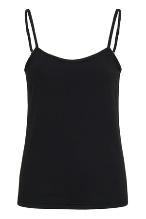 KAarina Strap Top Black deep
