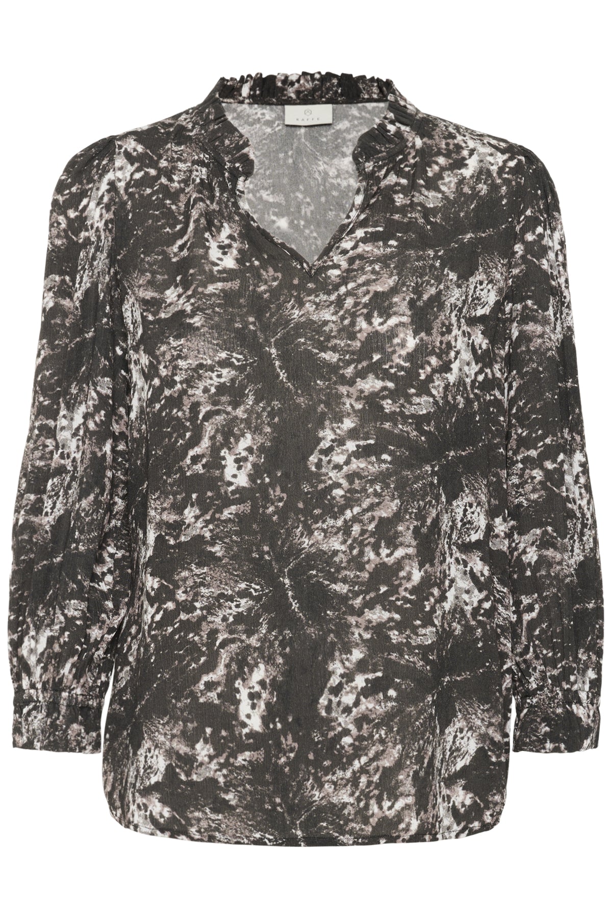 KAlinda Amber Blouse Black/Grey Abstract Graphic - 10510742