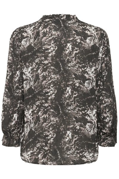 KAlinda Amber Blouse Black/Grey Abstract Graphic - 10510742 Thumbnail