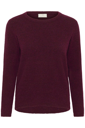 KAniel Crew Neck Pullover Windsor Wine Melange - 10510744