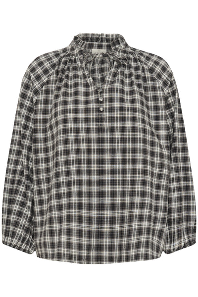 KAelna Blouse Black/Grey Check - 10510745 Thumbnail