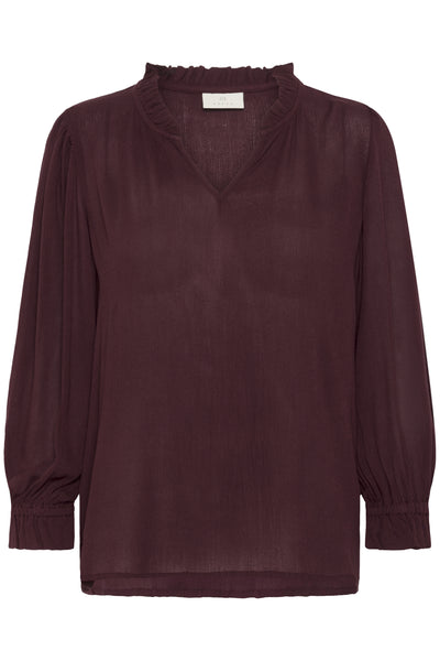 KAliv Amber Blouse Windsor Wine - 10510746 Thumbnail