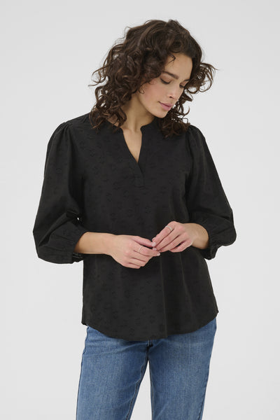 KAenya Blouse 3/4 SL Black deep - 10510755 Thumbnail