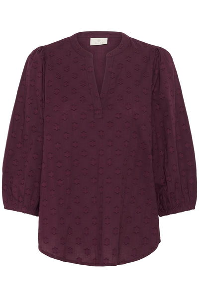 KAenya Blouse 3/4 SL Windsor Wine - 10510755 Thumbnail