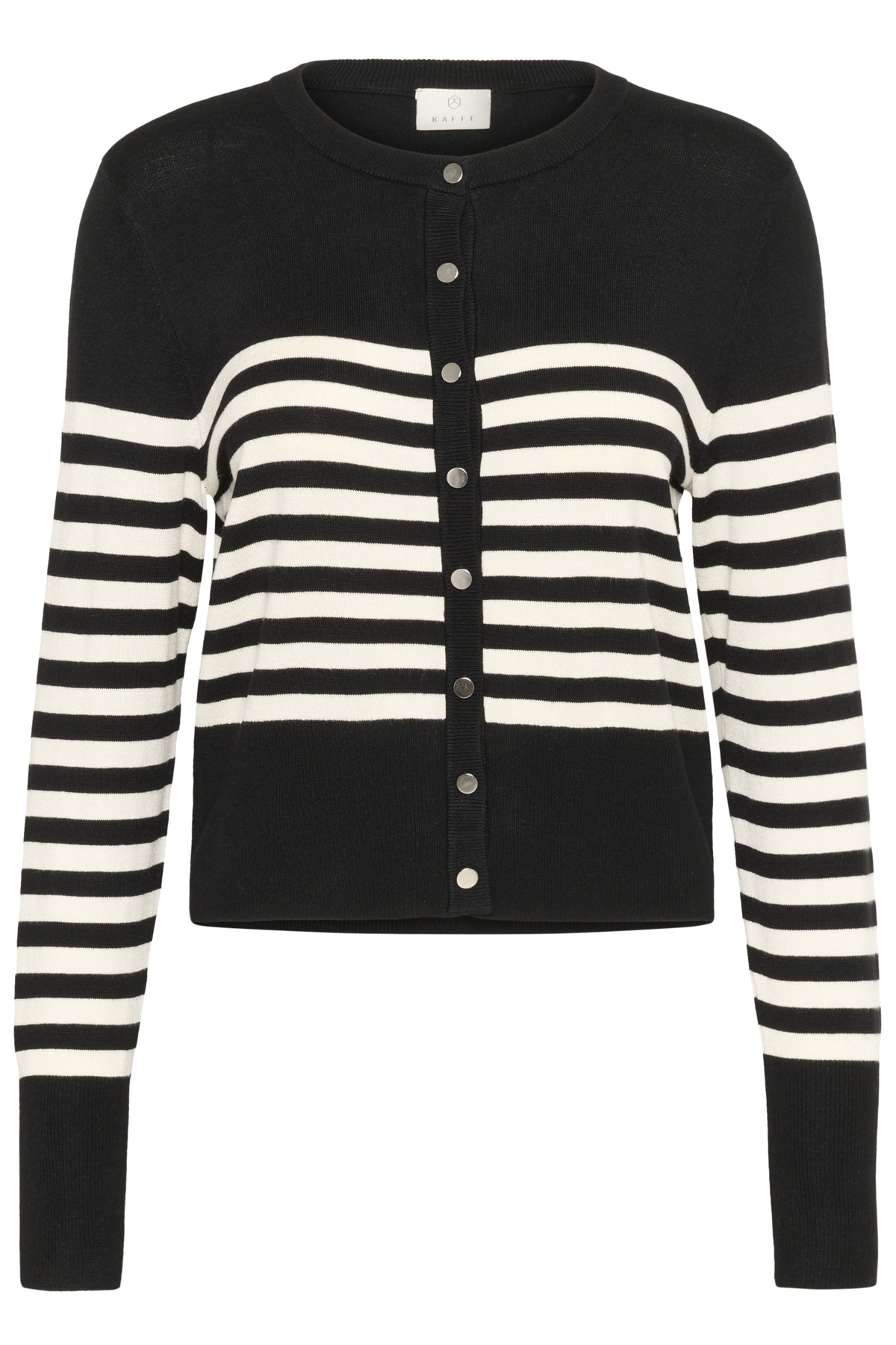 KAlizza Cardigan Black/Turtledove Half Stripe - 10510758