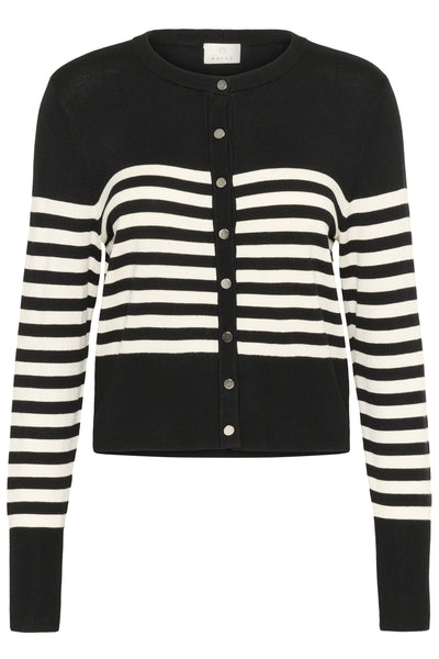 KAlizza Cardigan Black/Turtledove Half Stripe - 10510758 Thumbnail