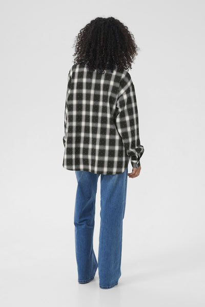 KAluna Shirt Black White Check Studs - 1084 - 10510784 Thumbnail