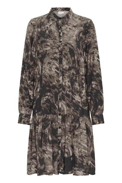 KAjamie Shirt Dress Brown Graphic Print - 108502 - 10510795 Thumbnail