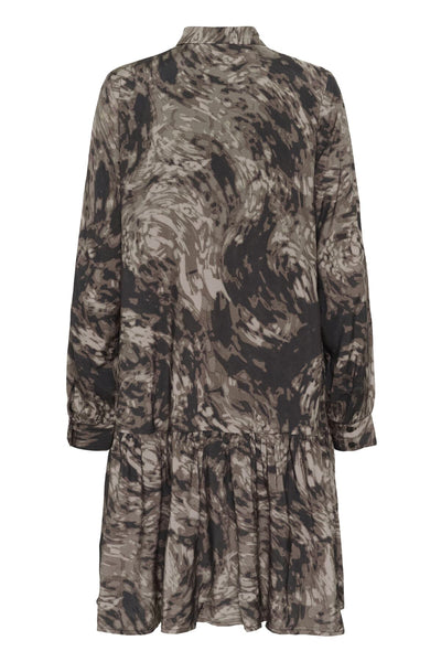 KAjamie Shirt Dress Brown Graphic Print - 108502 - 10510795 Thumbnail