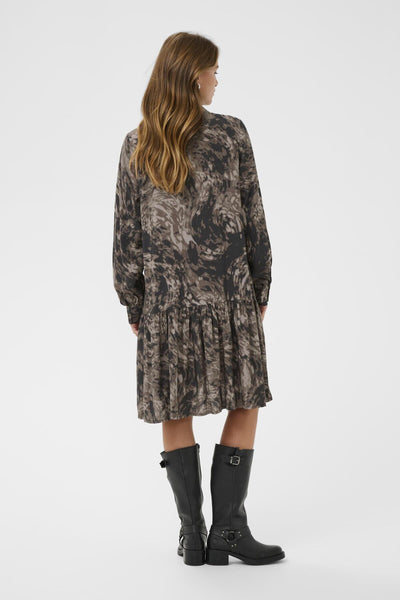 KAjamie Shirt Dress Brown Graphic Print - 108502 - 10510795 Thumbnail