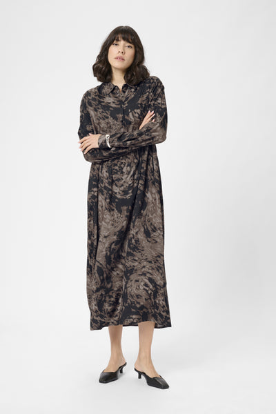 KAjamie Shirt Dress Brown Graphic Print - 108502 - 10510800 Thumbnail