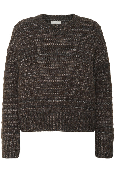 KAmarena Pullover Black Coffee Melange - 1911111 - 10510810 Thumbnail