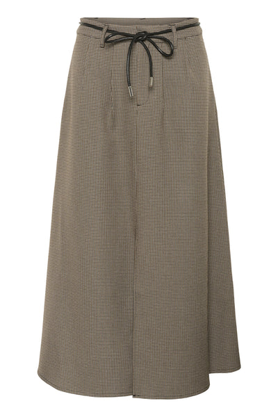 KAelyah Skirt Beige / Black Petit Houndstoot - 10510847 Thumbnail