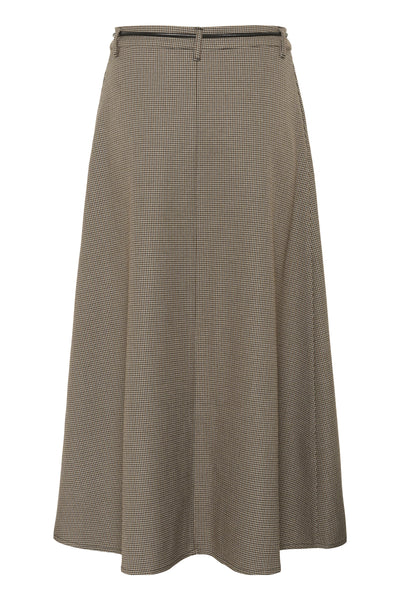KAelyah Skirt Beige / Black Petit Houndstoot - 10510847 Thumbnail