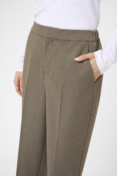 KAelyah Cropped Pants Beige / Black Petit Houndstoot - 10510848 Thumbnail