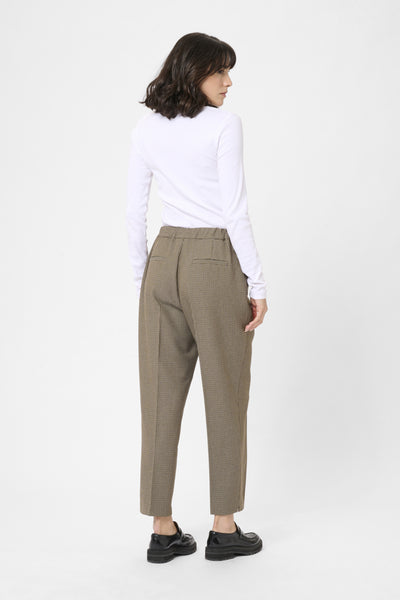 KAelyah Cropped Pants Beige / Black Petit Houndstoot - 10510848 Thumbnail