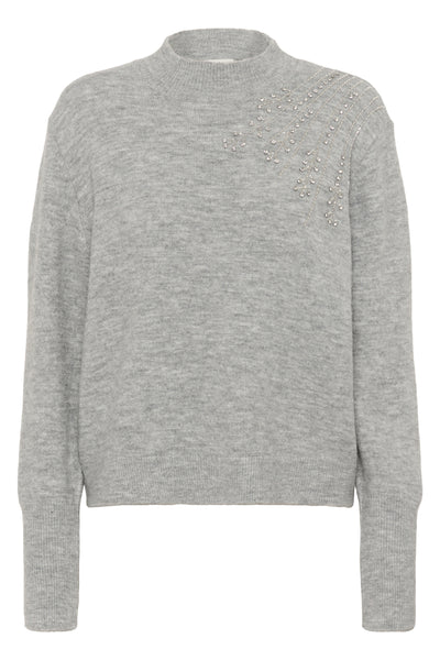 KAstary Pullover Light Grey Melange - 100126 - 10510893 Thumbnail