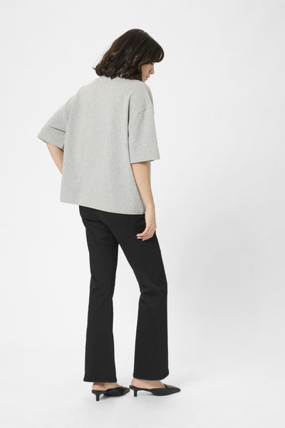 KAbianca T-Shirt Light Grey Melange Glitter - 1 - 10510937 Thumbnail