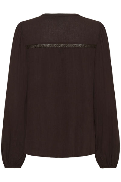 KAstine Amber Lace Blouse Black Coffee - 191111 - 10511003 Thumbnail