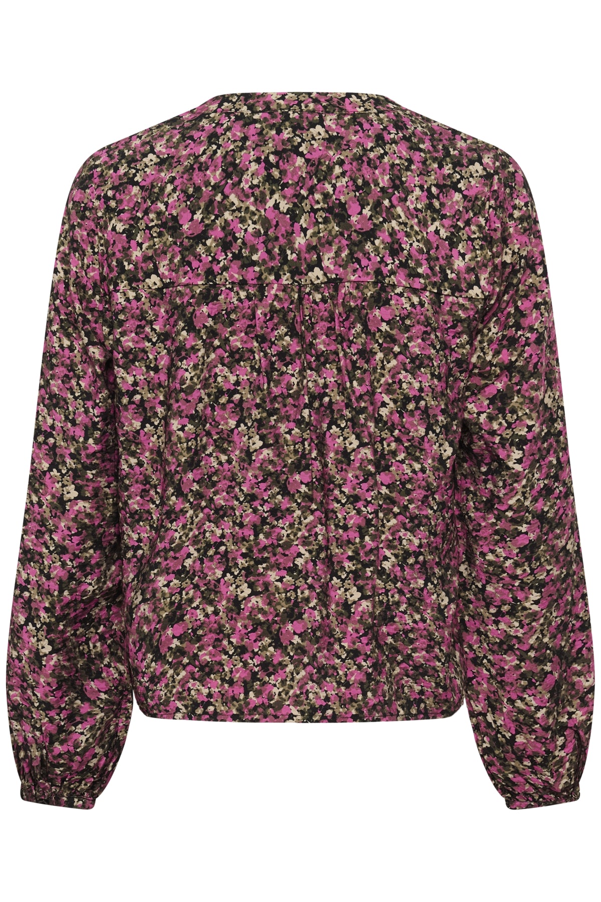 KAbella Shirt Pink Black Graphic Flower - 10 - 10511035