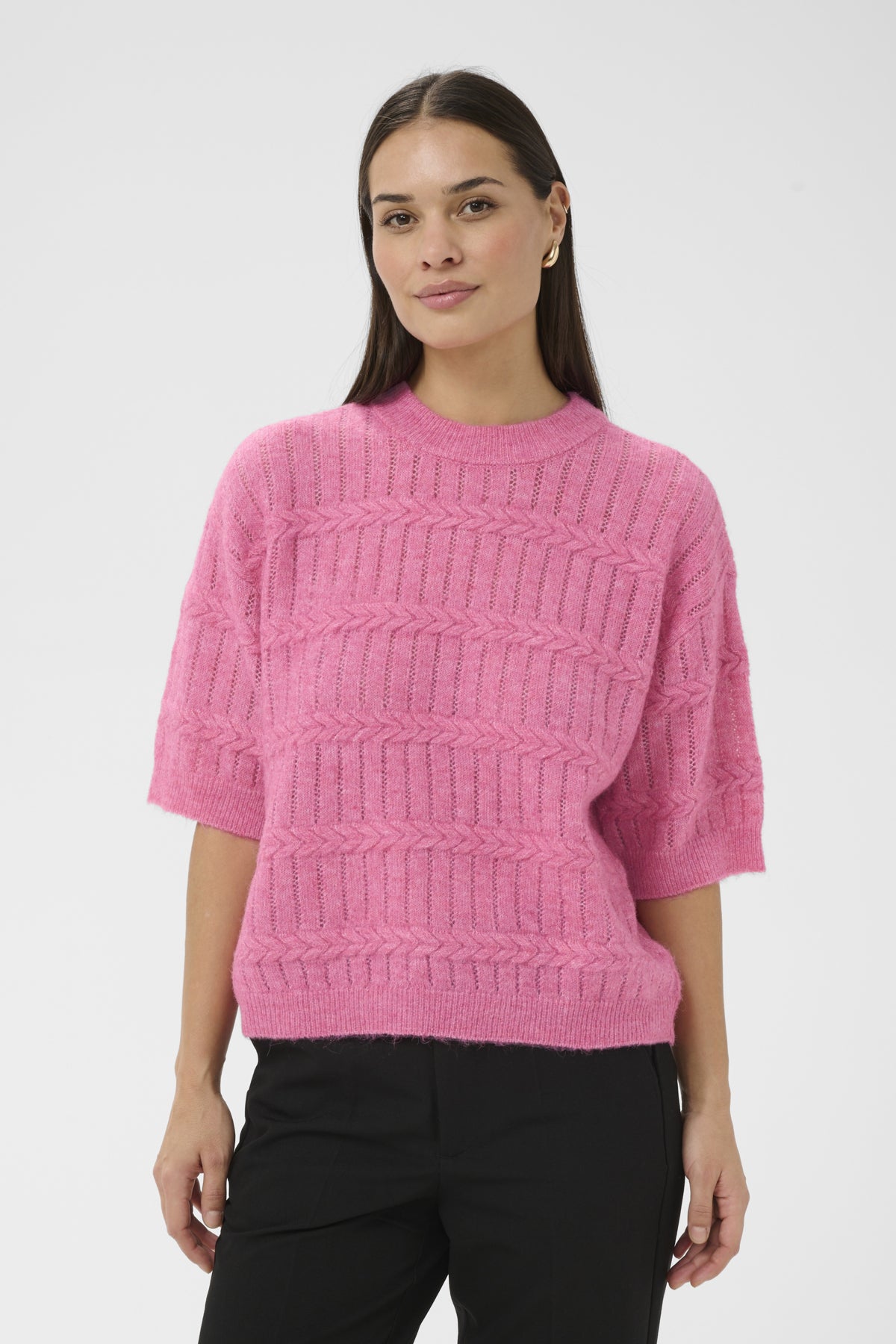 KAmonia Pullover Pink Power Melange - 1621181 - 10511053