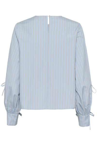 KAlevia Blouse Powder Blue Stripe - 108835 - 10511103 Thumbnail
