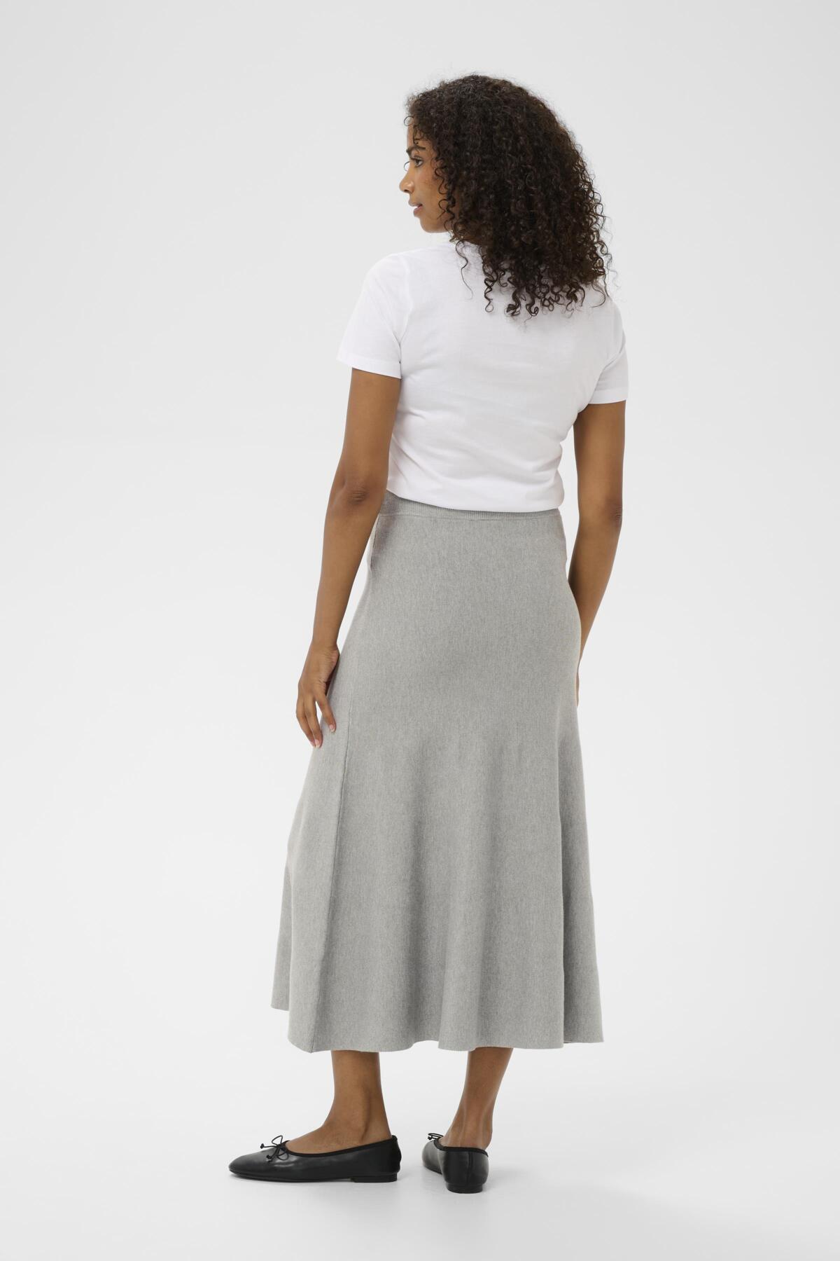 KAmalina Knit Skirt NO Grey Melange - 100123 - 10511111