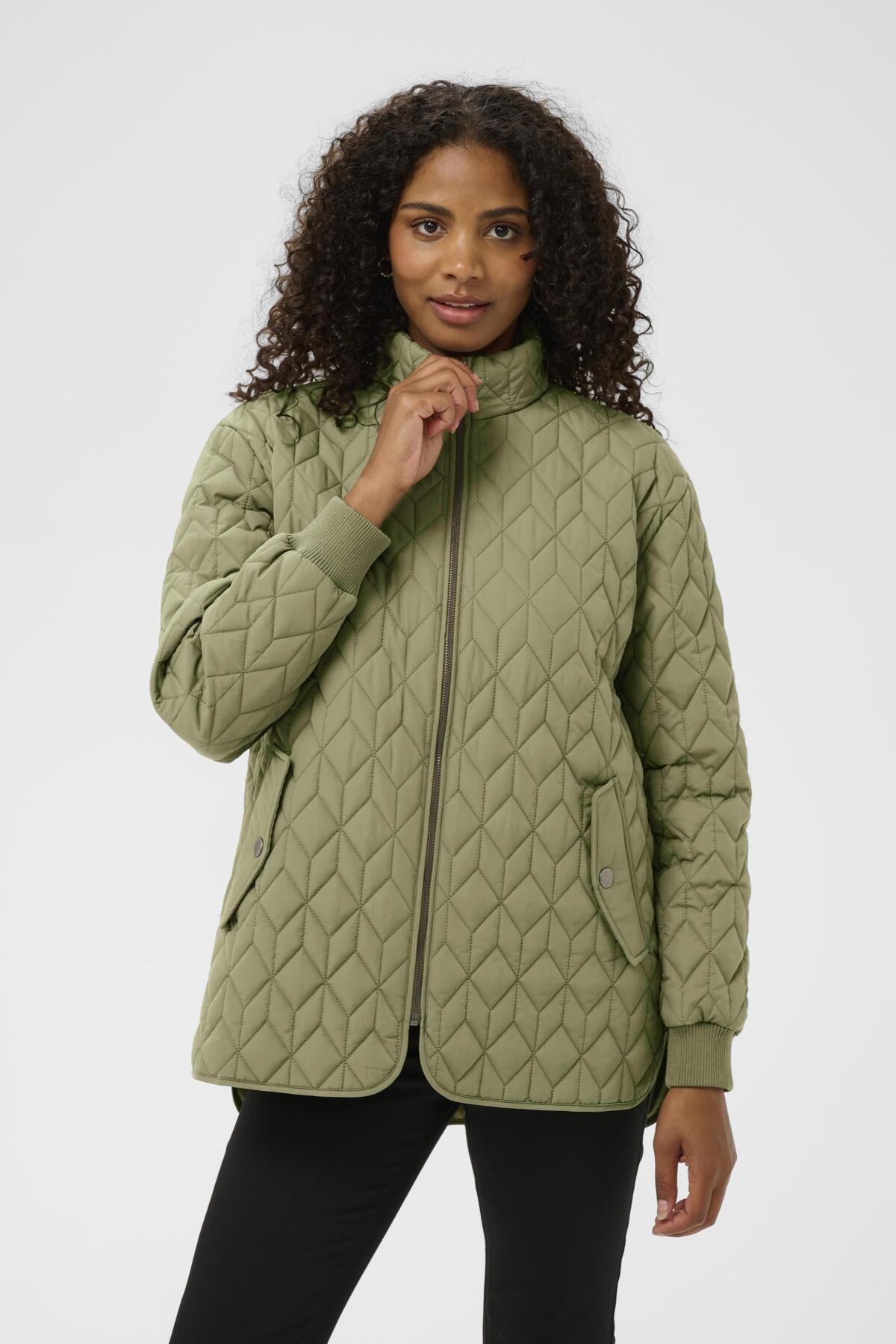 KAleila Quilt Jacket Dusky Green - 170517 - 10511122