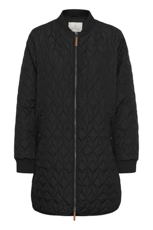 KAlelia Long Quilt Jacket Black Deep - 100121 - 10511125