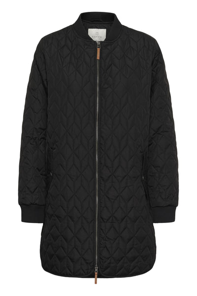 KAlelia Long Quilt Jacket Black Deep - 100121 - 10511125 Thumbnail