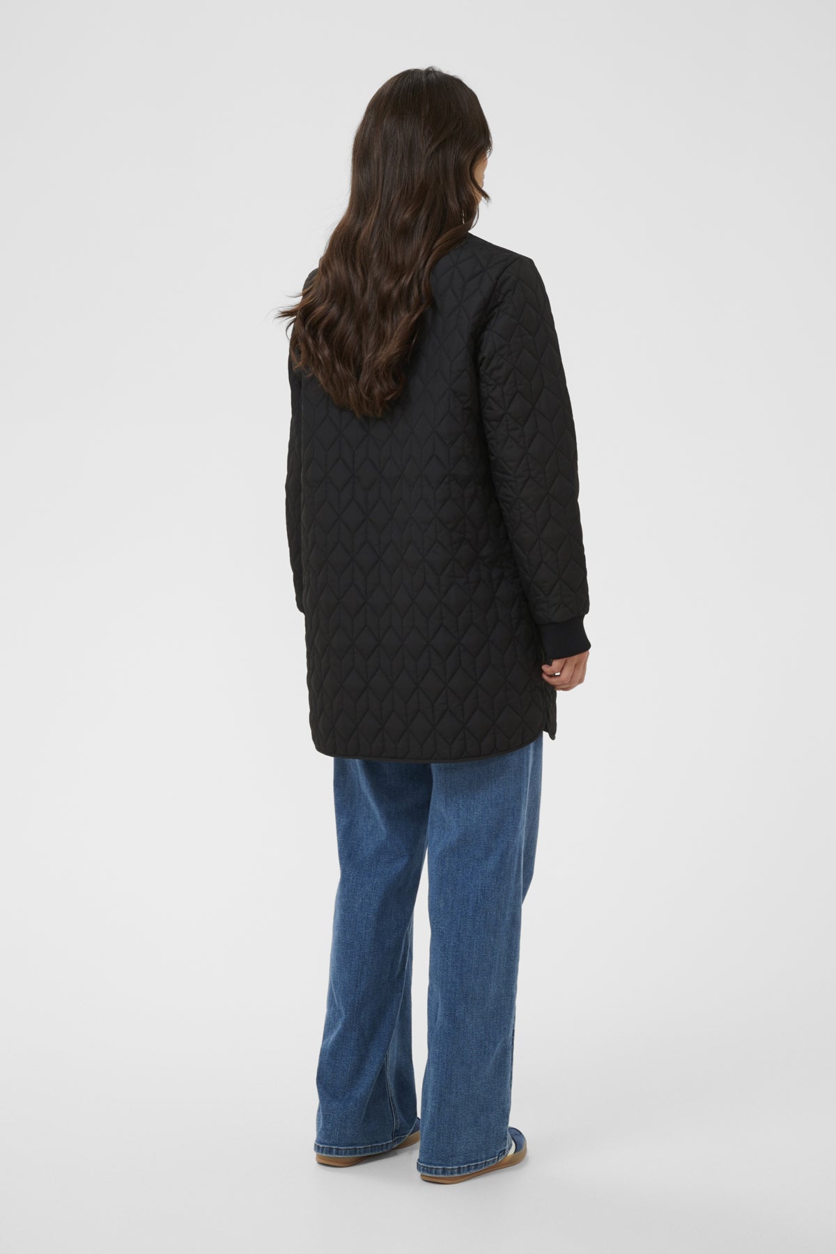 KAlelia Long Quilt Jacket Black Deep - 100121 - 10511125