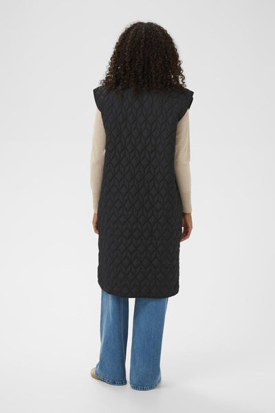 KAlelia Quilt Waist Coat Black Deep - 100121 - 10511127 Thumbnail