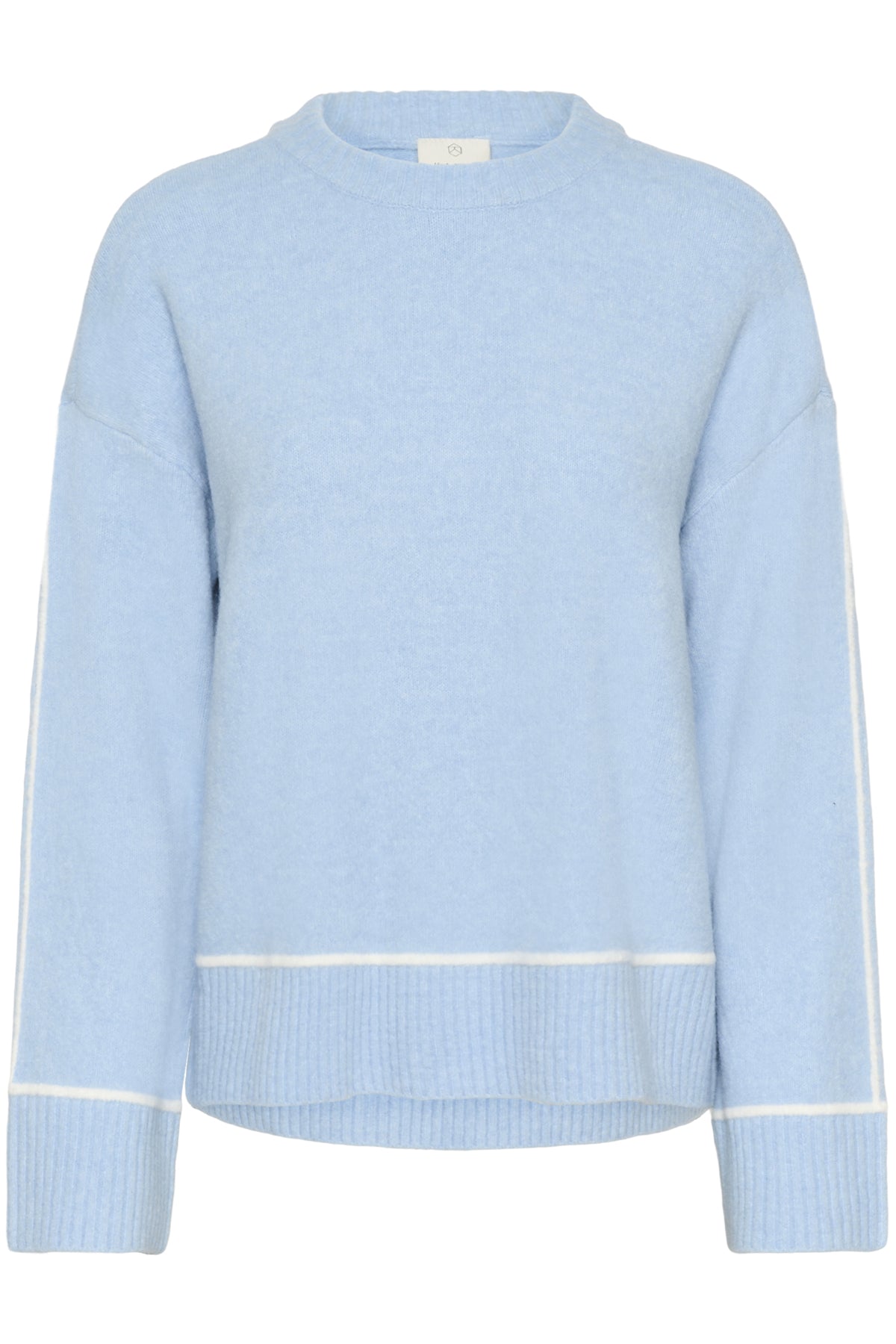 KAjinie Knit Pullover Powder Blue Melange - 1442141 - 10511129
