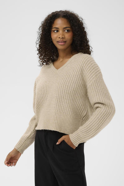 KAlianne LS Pullover Feather Gray Melange - 1513051 - 10511155 Thumbnail