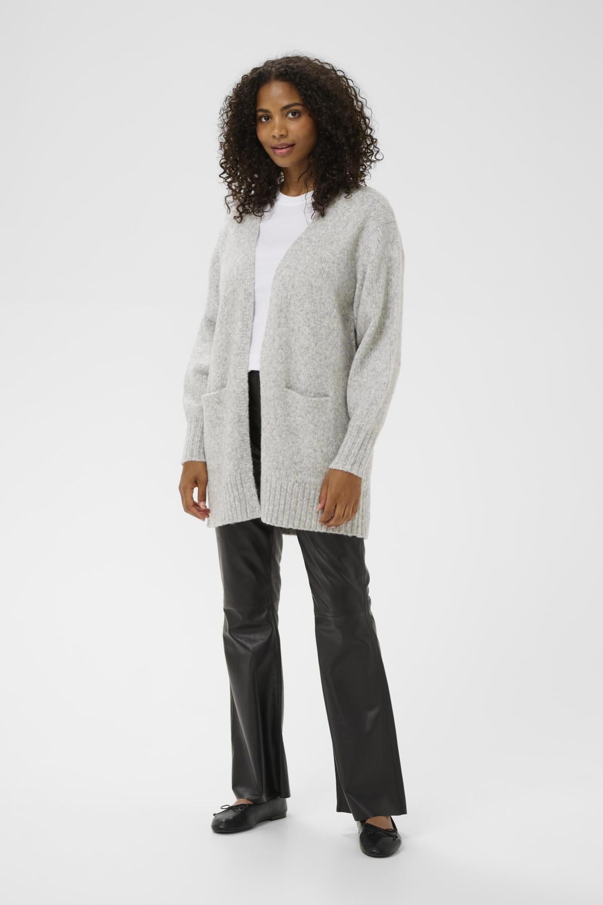 KAlianne Knit Cardigan Grey Melange - 100123 - 10511156