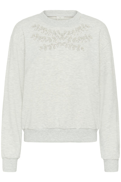 KAdaniela Sweatshirt Light Grey Melange - 100126 - 10511169 Thumbnail