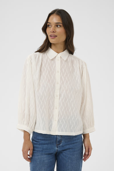 KAgabriela Shirt Chalk - 110602 - 10511171 Thumbnail