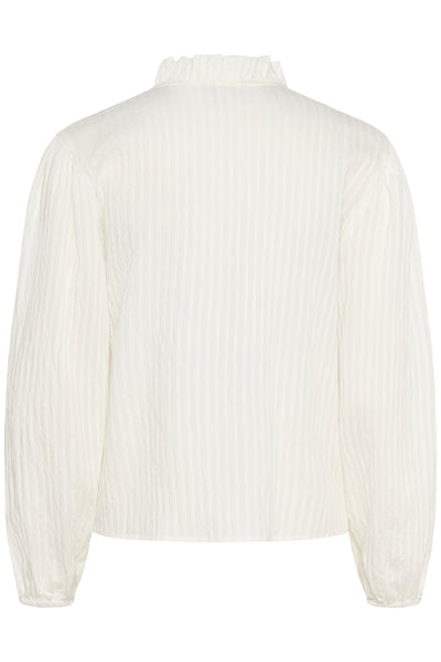 KAsuma Frill Shirt Chalk - 110602 - 10511174 Thumbnail