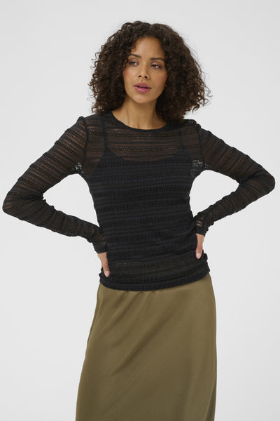 KAnanna Lace T-Shirt Black Deep - 100121 - 10511184 Thumbnail