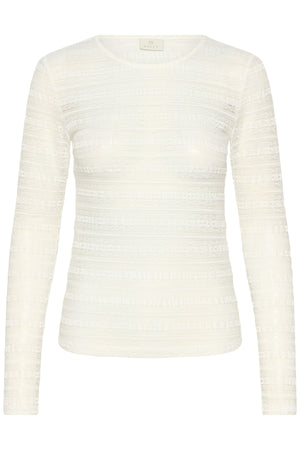 KAnanna Lace T-Shirt Chalk - 110602 - 10511184