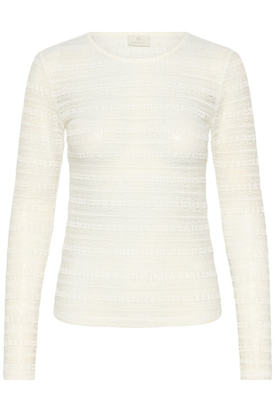 KAnanna Lace T-Shirt Chalk - 110602 - 10511184 Thumbnail
