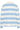 KAmiala Polo LS T-Shirt Chalk With Powder Blue stripe - 10511189